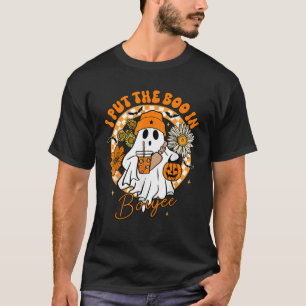 I Put The Boo In Boujee Cute Ghost Boojie Hallowee T-Shirt