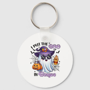 I Put The Boo In Boujee Funny Halloween Outfit Cos Key Ring