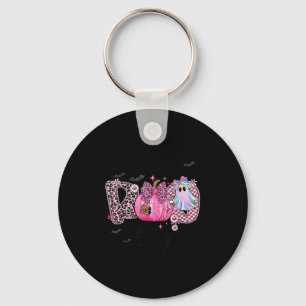 I Put The Boo In Boujee Funny Leopard Boujie Ghost Key Ring