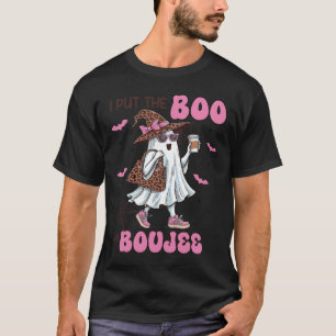I Put The Boo In Boujee Halloween Cute Lady Ghost T-Shirt