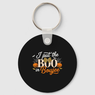 I Put The Boo In Boujee Halloween For Coquette Sok Key Ring