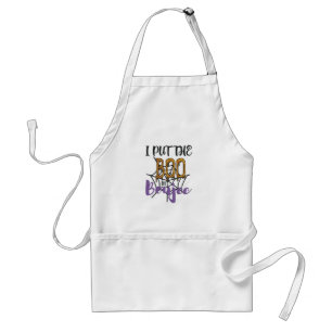 I Put The Boo in Boujee - Sparkly Gold Text Standard Apron