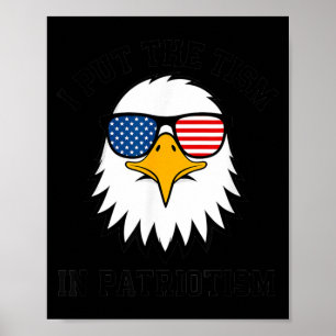 I Put The In Patrio Bald Eagle Flag Humour Poster