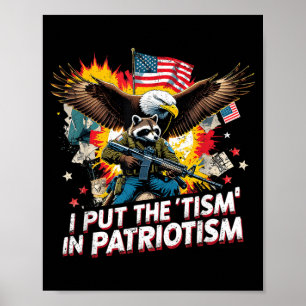 I Put The In Patrio Patriotic Eagle Usa Flag Gear Poster