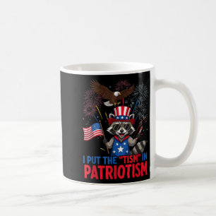 I put the tism in patriotism athletic eagle  coffee mug