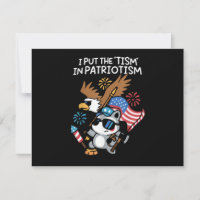 I Put The Tism in Patriotism Athletic Eagle