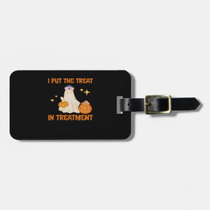I Put Treat In Treatment Retro Funny Nurse Doctor Luggage Tag