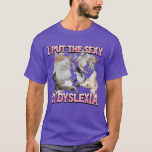I Puthe Sey in Dysleia Funny Cat Meme Bootleg boy T-Shirt