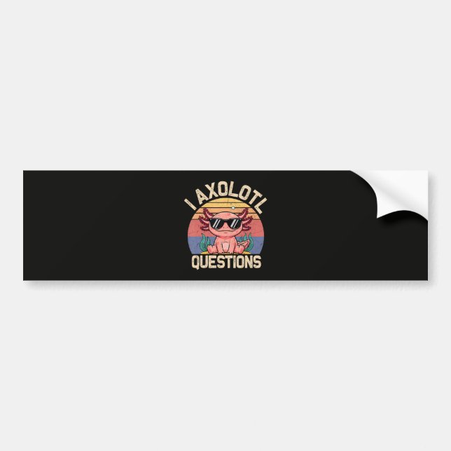I Questions Youth Bumper Sticker (Front)
