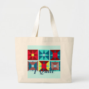 I Quilt Tote Bag