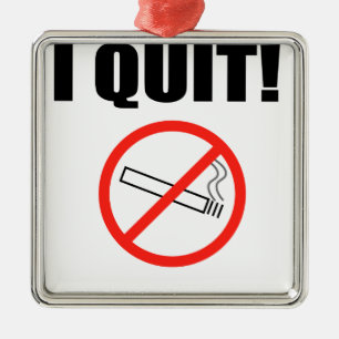 I QUIT.png Metal Tree Decoration