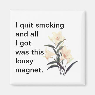 I quit smoking and all I got was this lousy magnet