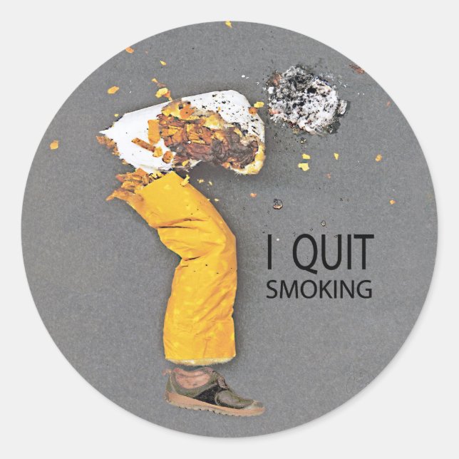 I quit smoking sticker (Front)