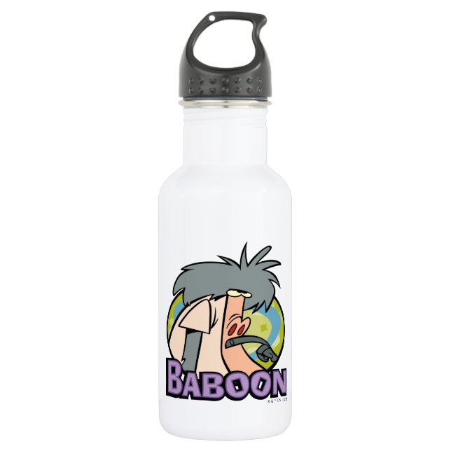 I.R. Baboon Character Badge 532 Ml Water Bottle (Front)