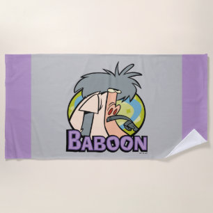 I.R. Baboon Character Badge Beach Towel