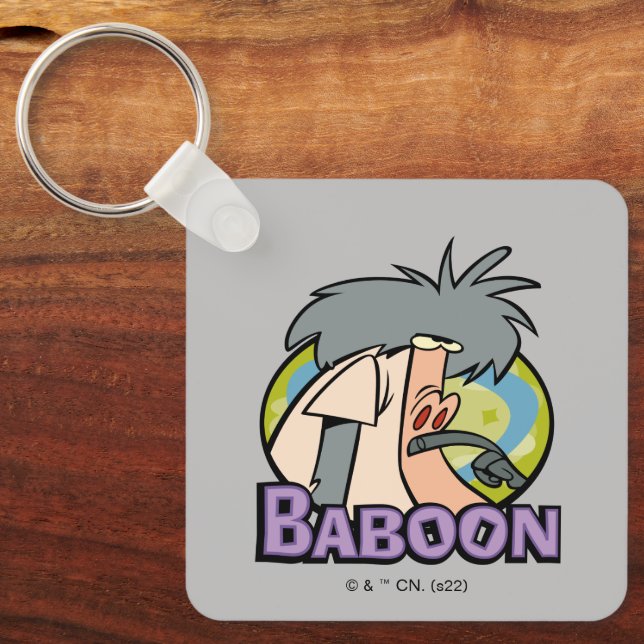 I.R. Baboon Character Badge Key Ring (Front)