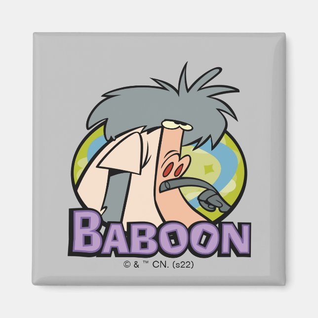I.R. Baboon Character Badge Magnet (Front)