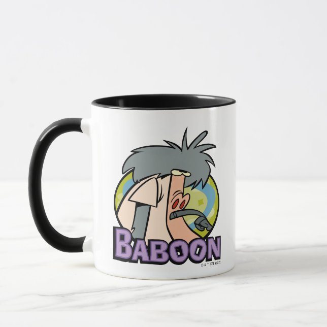 I.R. Baboon Character Badge Mug (Left)
