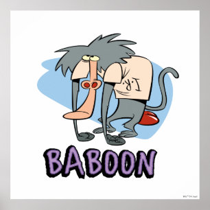 I.R. Baboon Character Graphic Poster