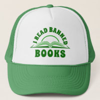 I rad banned book green text design