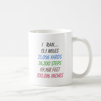 I Ran 13.1 Miles Coffee Mug