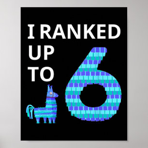 I Ranked Up To 6 Birthday Video Game Llama Piñata  Poster