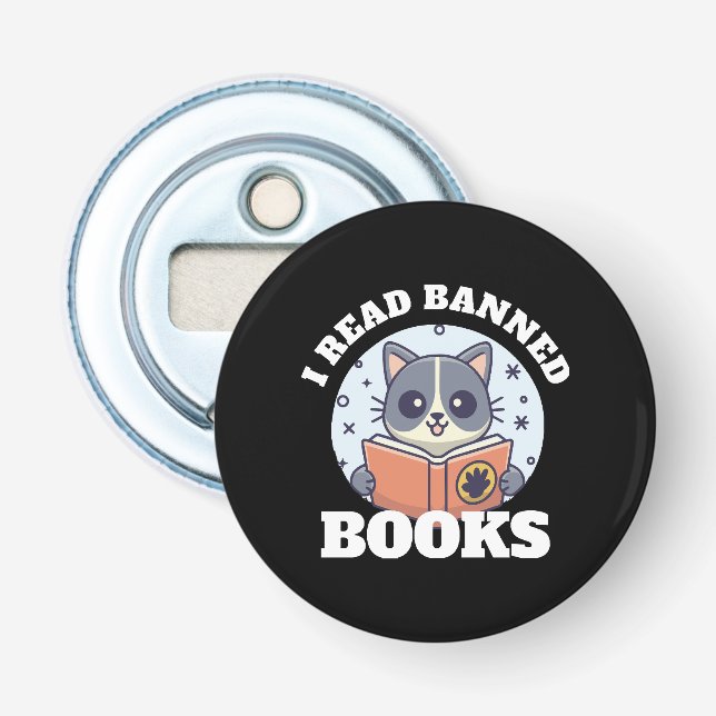 I read banned books bottle opener (Front)