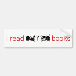 I Read Banned Books Bumper Sticker
