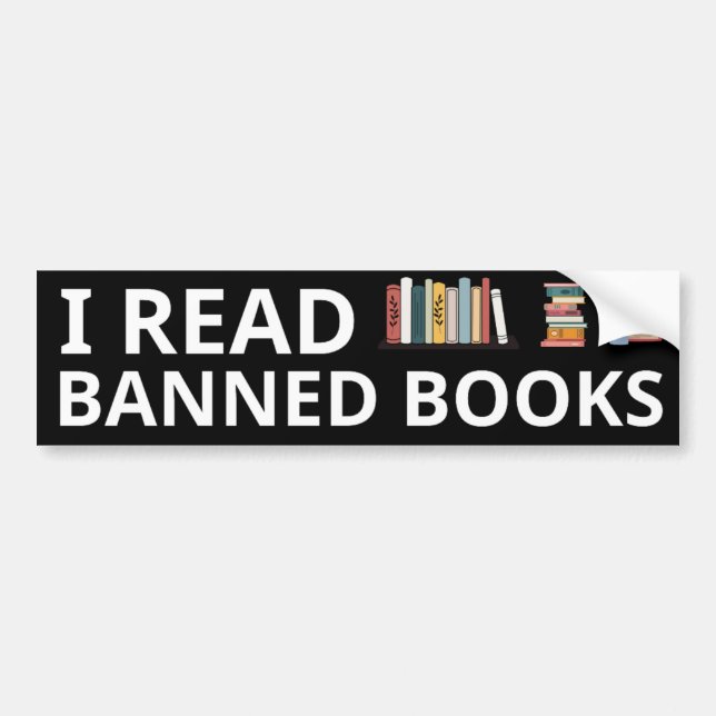I Read Banned Books, Bumper sticker, Bumper Sticker (Front)
