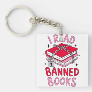 I Read Banned Books Key Ring