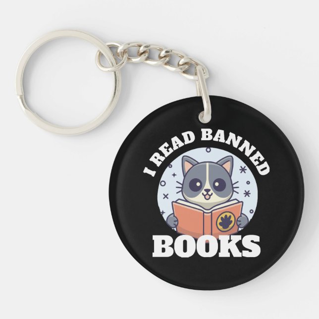 I read banned books key ring (Front)