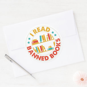 I Read Banned Books Large Stickers