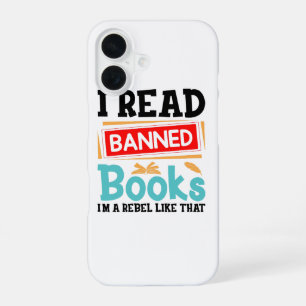 I Read Banned Books Librarian Reader iPhone 16 Case