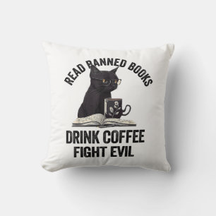 I Read Banned Books Lover BookWorm Love Banned Boo Cushion