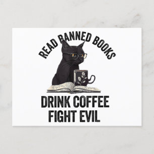 I Read Banned Books Lover BookWorm Love Banned Boo Holiday Postcard
