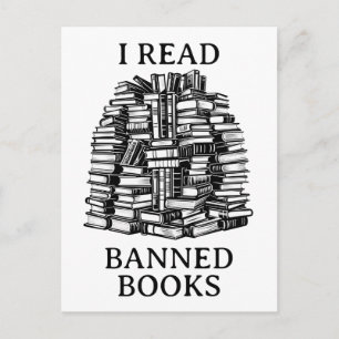 I Read Banned Books Postcard