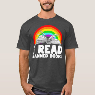 I Read Banned Books, Reader, Bookworm Vintage Retr T-Shirt