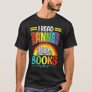 I Read Banned Books Reading Library 5 T-Shirt