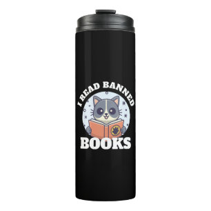 I read banned books thermal tumbler