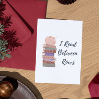 I Read Between Rows Crochet Knitting Book Lover