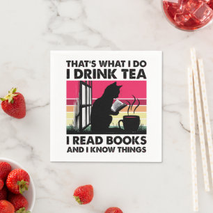 I read books and I know things, book club Napkin