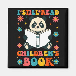 I read children's books funny reading graphic magnet