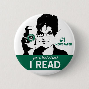 I Read Papers 6 Cm Round Badge