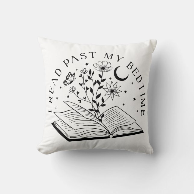 I Read Past My Bedtime Cushion (Front)