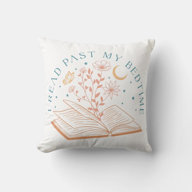 I Read Past My Bedtime Cushion (Front)