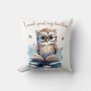 I read past my bedtime cushion