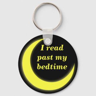 I read past my bedtime keychain