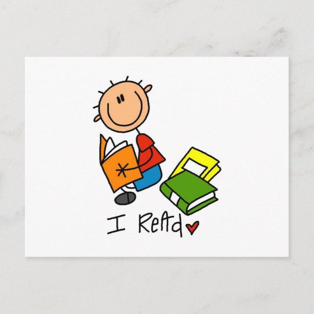 I Read Postcard (Front)