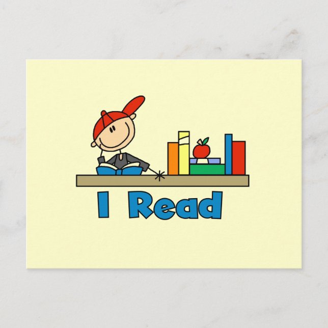 I Read Postcard (Front)
