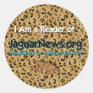 I Read the Jaguar News Classic Round Sticker